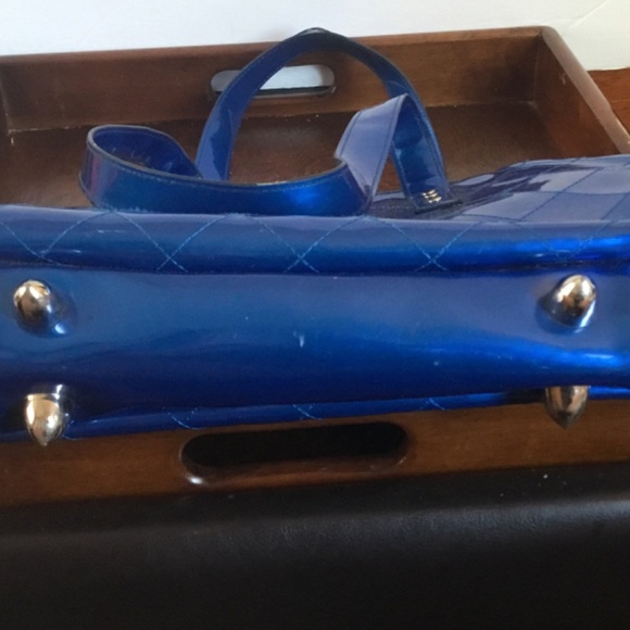 Retro Lux De Ville High Seas Kiss Lock large travel bag, - Picture 3 of 8